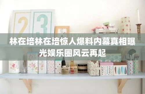 林在培林在培惊人爆料内幕真相曝光娱乐圈风云再起