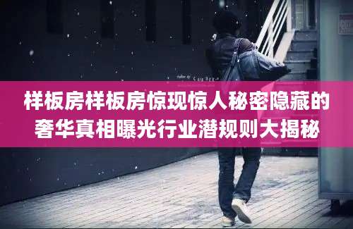 样板房样板房惊现惊人秘密隐藏的奢华真相曝光行业潜规则大揭秘