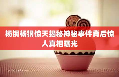 杨钢杨钢惊天揭秘神秘事件背后惊人真相曝光
