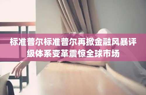标准普尔标准普尔再掀金融风暴评级体系变革震惊全球市场