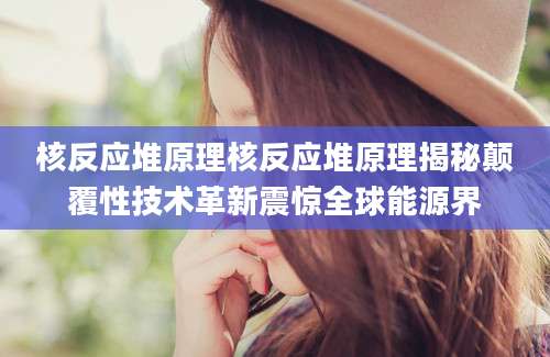 核反应堆原理核反应堆原理揭秘颠覆性技术革新震惊全球能源界