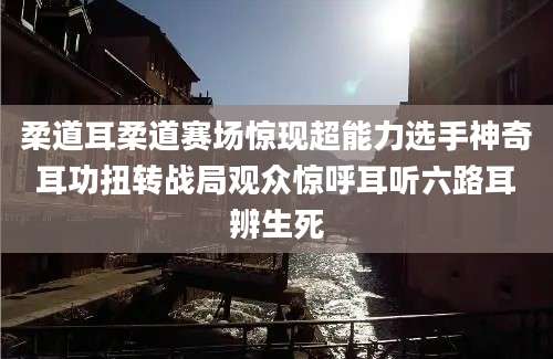柔道耳柔道赛场惊现超能力选手神奇耳功扭转战局观众惊呼耳听六路耳辨生死