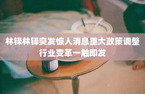 林铎林铎突发惊人消息重大政策调整行业变革一触即发