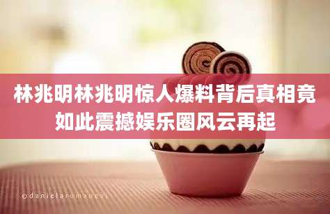 林兆明林兆明惊人爆料背后真相竟如此震撼娱乐圈风云再起