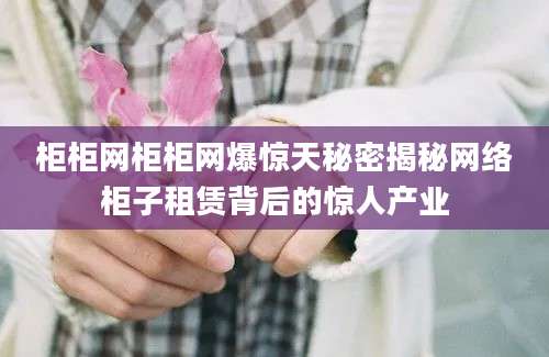 柜柜网柜柜网爆惊天秘密揭秘网络柜子租赁背后的惊人产业