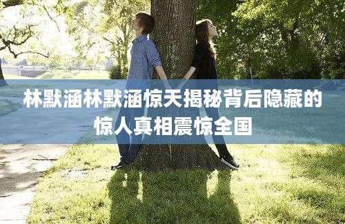 林默涵林默涵惊天揭秘背后隐藏的惊人真相震惊全国