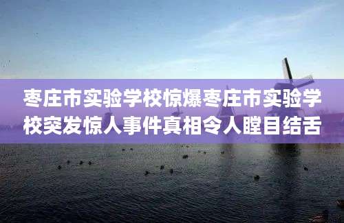 枣庄市实验学校惊爆枣庄市实验学校突发惊人事件真相令人瞠目结舌