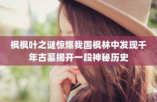 枫枫叶之谜惊爆我国枫林中发现千年古墓揭开一段神秘历史