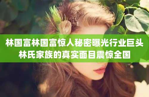 林国富林国富惊人秘密曝光行业巨头林氏家族的真实面目震惊全国