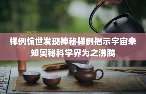 样例惊世发现神秘样例揭示宇宙未知奥秘科学界为之沸腾