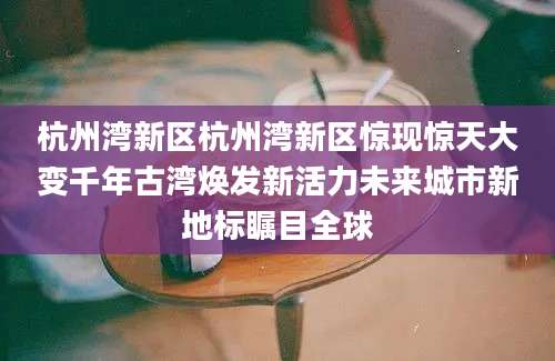 杭州湾新区杭州湾新区惊现惊天大变千年古湾焕发新活力未来城市新地标瞩目全球