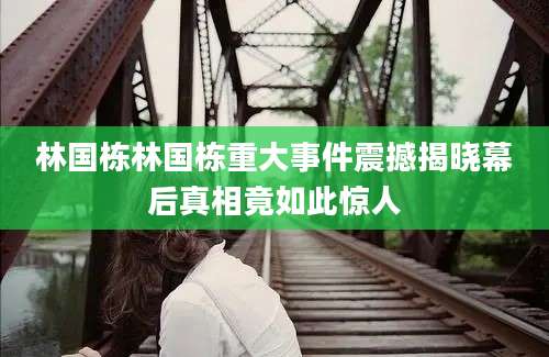 林国栋林国栋重大事件震撼揭晓幕后真相竟如此惊人