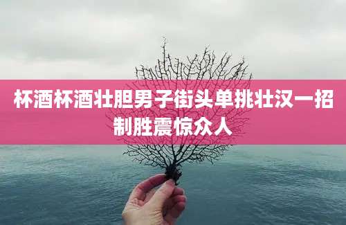 杯酒杯酒壮胆男子街头单挑壮汉一招制胜震惊众人