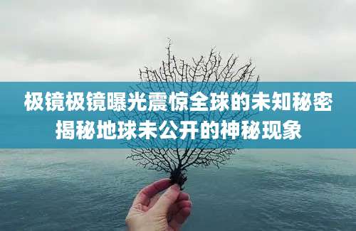 极镜极镜曝光震惊全球的未知秘密揭秘地球未公开的神秘现象