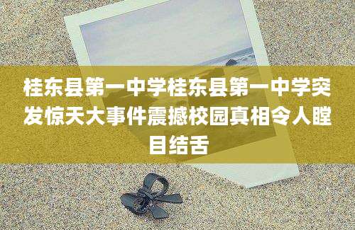 桂东县第一中学桂东县第一中学突发惊天大事件震撼校园真相令人瞠目结舌