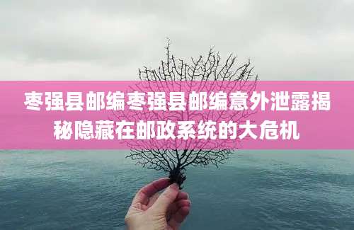 枣强县邮编枣强县邮编意外泄露揭秘隐藏在邮政系统的大危机