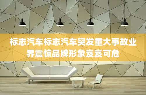标志汽车标志汽车突发重大事故业界震惊品牌形象岌岌可危